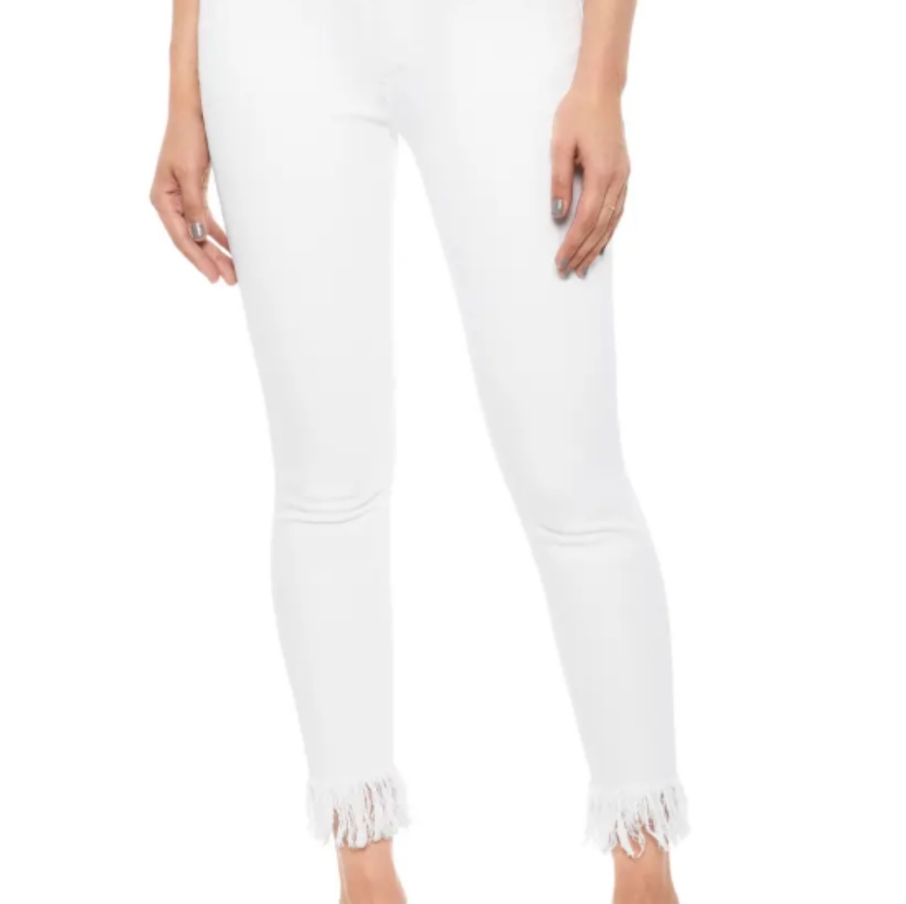 JOE'S JEANS The Icon mid rise White Skinny Jeans